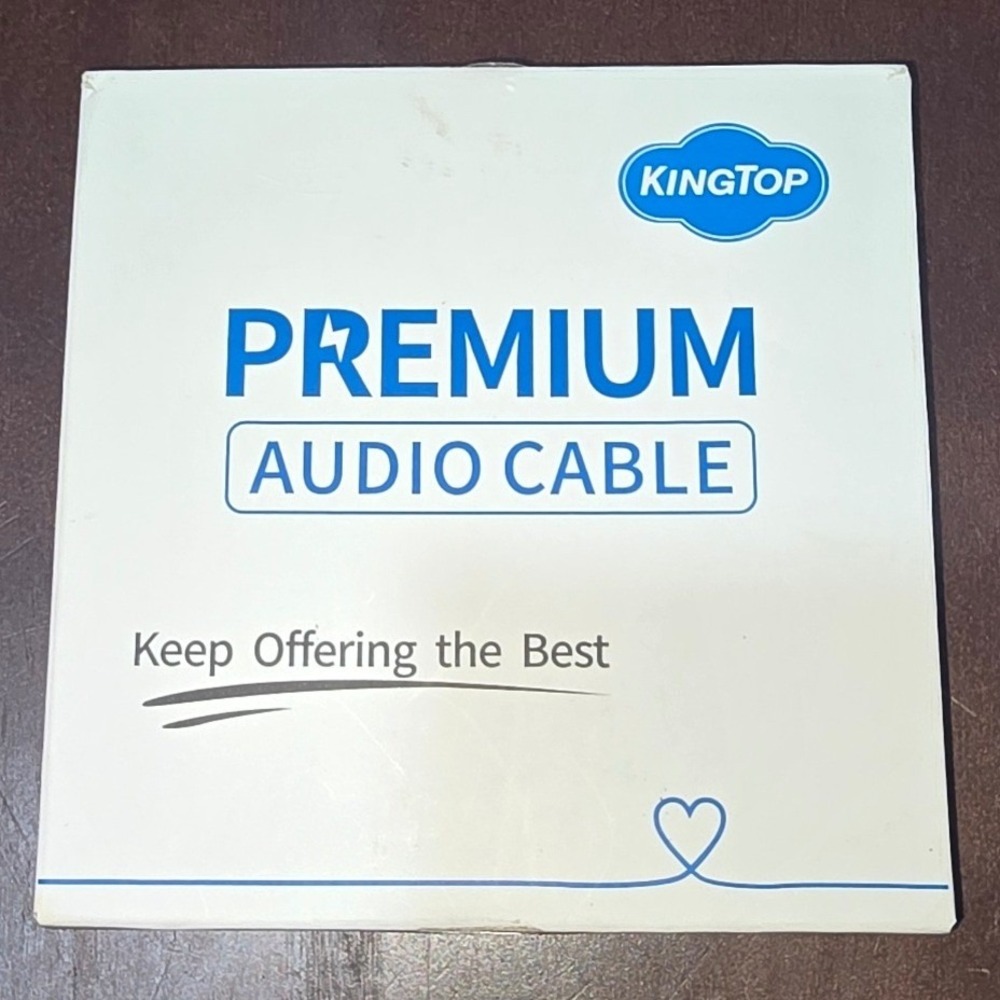 Kingtop Premium Optical Audio Cable 4.6ft 1.4m‎ Digital Toslink X002XGAMS5 New